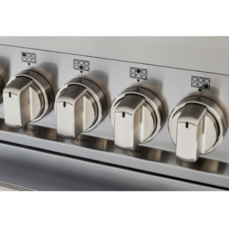 BERTAZZONI MAS95I2EXT Κουζίνα Ηλεκτρική με 2 Φούρνους και Επαγωγικές Εστίες 90cm Inox